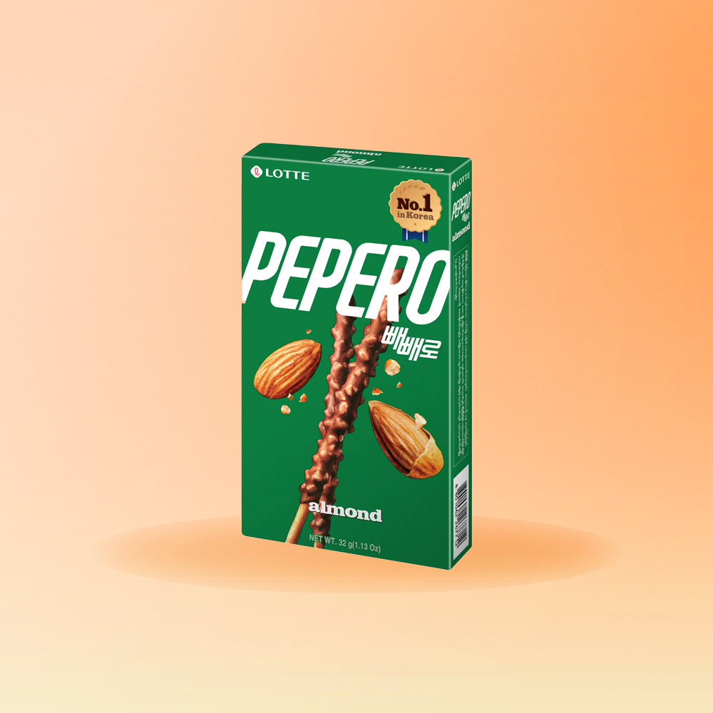 Lotte - Pepero Bastoncini di Biscotto - 2 Gusti: Cioccolato & Mandorla
