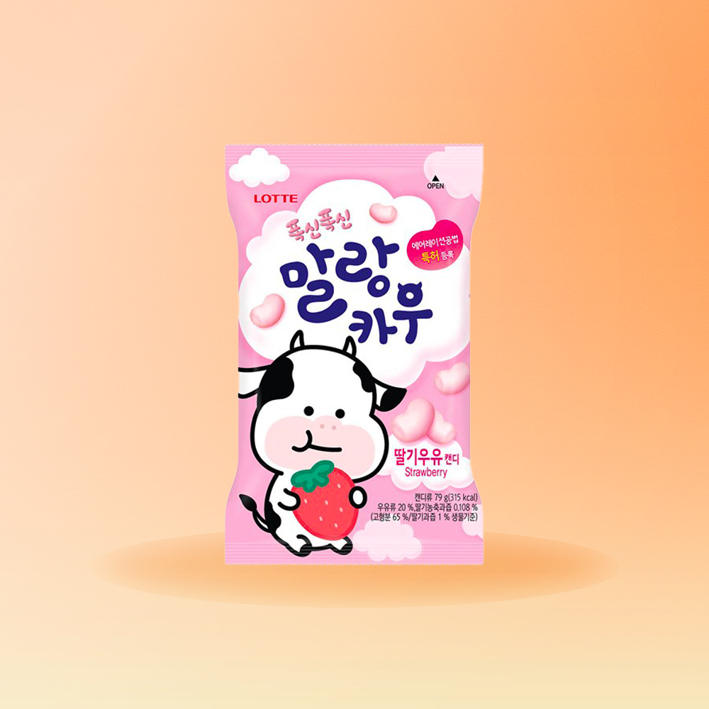 Lotte - Soft Malang Caramelle gommose al latte di mucca e fragola